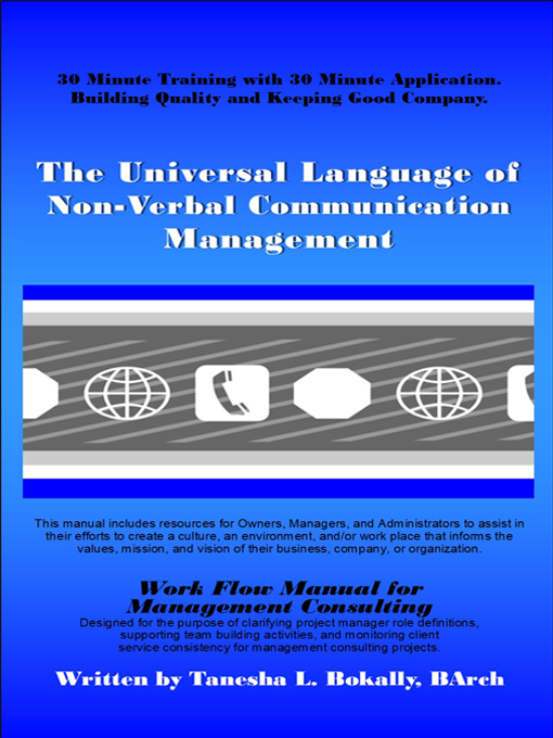 Title details for The Universal Language of Nonverbal Communication Management by Tanesha L. Bokally - Available